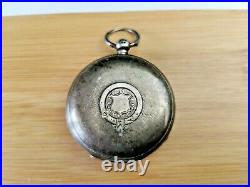 Antique Silver Fusee Full Hunter Pocket Watch Case, 51g, Circa 1880s