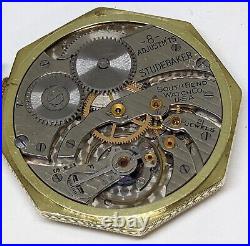 Antique Studebaker 12S South Bend 14k GF Case 21 Jewels Pocket Watch