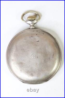 Antique Swiss DOMINATOR slimline 875 SILVER Pocket Watch SERVICED W242