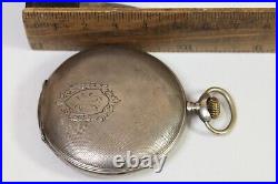 Antique Swiss DOMINATOR slimline 875 SILVER Pocket Watch SERVICED W242