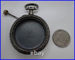 Antique Swiss Gun Metal Men's Ornate Pocket Watch Case