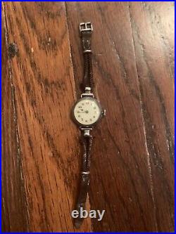 Antique Trench Watch Silver Case