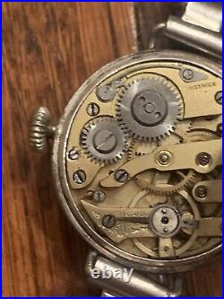 Antique Trench Watch Silver Case