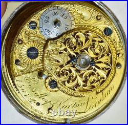 Antique Verge Fusee Pair Silver Case Pocket Watch Ottoman Market-Edward Norton