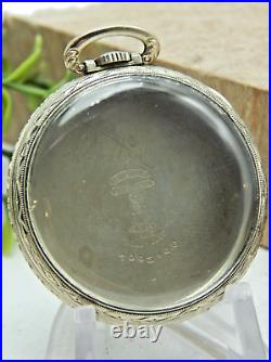 Antique Vintage 14KGF pocket watch case University of Chattanooga Football 1929