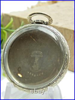 Antique Vintage 14KGF pocket watch case University of Chattanooga Football 1929
