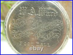 Antique Vintage 14KGF pocket watch case University of Chattanooga Football 1929