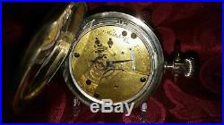 Antique Vintage Elgin Pocket Watch Dueber Coin Silver Hunter Case Ca. 1880