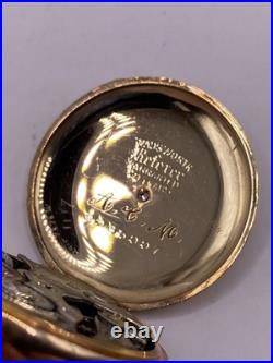 Antique Vintage Pocket Watch 20-Year Case GF Gold Filled wi/ Diamond! Runs! WOW