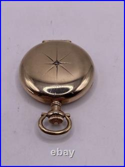 Antique Vintage Pocket Watch 20-Year Case GF Gold Filled wi/ Diamond! Runs! WOW
