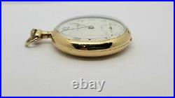 Antique Vintage Waltham Model 1908 Pocket Watch with 14K Gold ELITE W. CO. Case