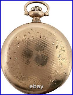 Antique Wadsworth Open Face Pocket Watch Case for 16 Size 20 Year Gold Filled