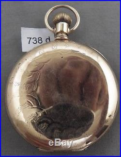 Antique Waltham 16 Size Gold Filled Hunting Case Pocket Watch