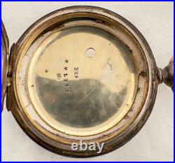 Antique Waltham 2 1/2 Oz Hunter Pocket Watch Case for 18 Size Sterling Silver