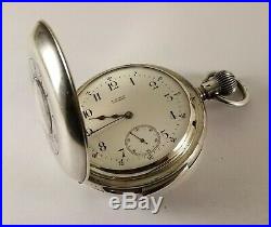 Antique Waltham 5 Minute Repeater Pocket Watch British Silver Demi Hunter Case
