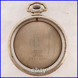 Antique Waltham Colonial Pocket Watch Case for 12 Size 25Y White Gold Filled