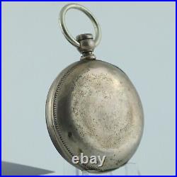 Antique Waltham Hunter Pocket Watch Case for 18 Size Key Wind #2 Coin Silver