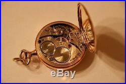 Antique Waltham Pocket Watch 14K Case Small Pendant 15 J #19136144 3XO WORKS