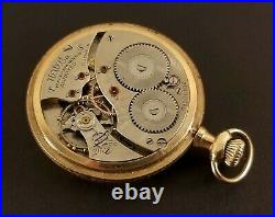 Antique Waltham Pocket Watch 17 Jewels 12 Size Gold Filled Case Ca. 1915