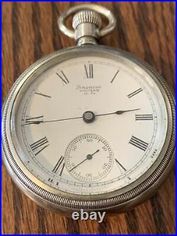 Antique Waltham Pocket Watch, 18S, 15 J, Silveroid Case, Nice Dial & Running