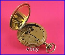 Antique Waltham Pocket Watch Gold Fill Hunter Case 7 Jewels 6 Size Ca. 1903