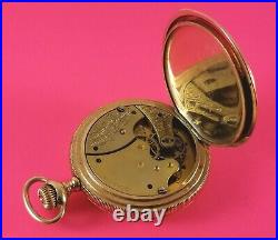 Antique Waltham Pocket Watch Gold Fill Hunter Case 7 Jewels 6 Size Ca. 1903