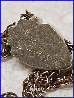 Antique Waltham Pocket Watch Gold Filled Case Chain With 14k Chain Slide