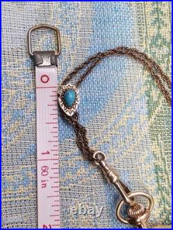 Antique Waltham Pocket Watch Gold Filled Case Chain With 14k Chain Slide