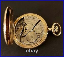 Antique Waltham Pocket Watch Gold Filled Hunter Case 16 Size Ca. 1922