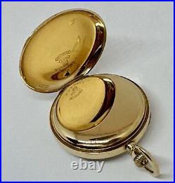 Antique Waltham Pocket Watch Ladies Solid 14K Gold Double Case