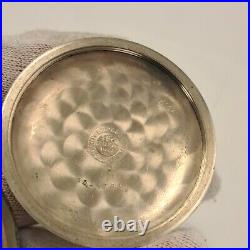 Antique Waltham Pocket Watch Watch Silver Case Working Condition Open Face