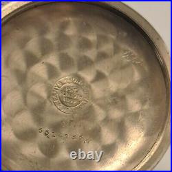 Antique Waltham Pocket Watch Watch Silver Case Working Condition Open Face