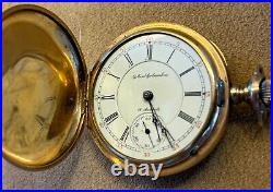 Antique Yellow & Rose Gold Diamond Essex Superior Pocket Watch Case-New Columbus