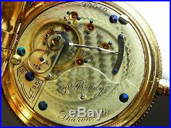 Antique early high grade Hamilton 931 pocket watch 1895. Amazing Hunter case