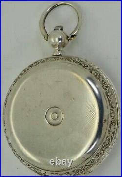 Antique engraved silver&gold full hunter case pocket watch for Ottoman market