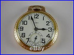 Antique original 16s Elgin B. W. Raymond Rail Road pocket watch. 1927. Nice case