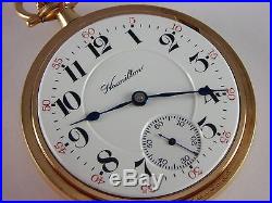 Antique original 18s Hamilton 940 Rail Road pocket watch. 1910. Beautiful case