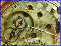 Antique original 18s early Hamilton 937 pocket watch 1898. Amazing Hunter case