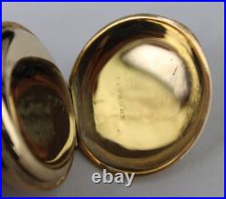 Antique pocket watch Suffolk hunter 14k GOLD filled case 7j 0s Philadelphia