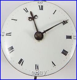 Antique verge pair case silver pocket watch E Hemmen London HM1791 Working order