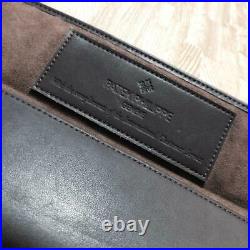 Authentic PATEK PHILIPPE Watch Brown Leather Travel Pouch Case VIP Limited #0938