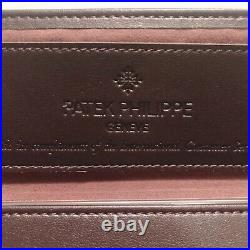 Authentic PATEK PHILIPPE Watch Brown Leather Travel Pouch Case VIP Limited New