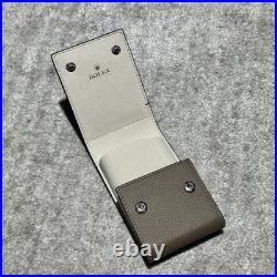 Authentic Rolex Taupe Leather Watch Case Travel Pouch VIP Gift