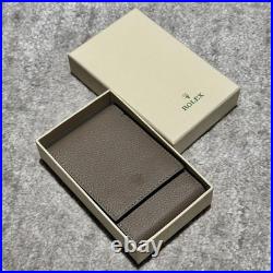 Authentic Rolex Taupe Leather Watch Case Travel Pouch VIP Gift