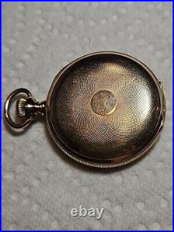 B106 Antique Model 1908 Waltham 610 Pocket Watch Gold Filled Case 16s 7j