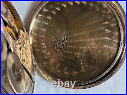 B106 Antique Model 1908 Waltham 610 Pocket Watch Gold Filled Case 16s 7j