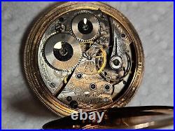 B106 Antique Model 1908 Waltham 610 Pocket Watch Gold Filled Case 16s 7j