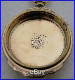 Beautiful Fancy Antique 18s Gold Filled Box Hinge Pocket Watch Case Parts Repair