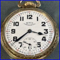 Ball Commercial Swiss Pocket Watch 16s Star Case Company