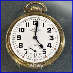 Ball Commercial Swiss Pocket Watch 16s Star Case Company